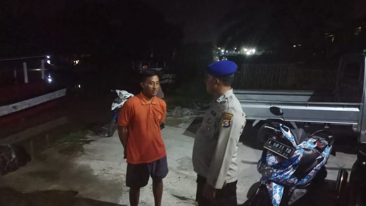 Beri Himbauan Kamtibmas Satpolairud Laksanakan Patroli Barcode Malam Hari