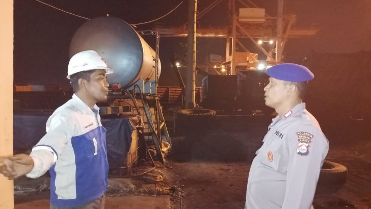 Satpolairud Laksanakan Patroli Barcode Malam Hari Untuk Jaga Objek Vital Tetap Aman