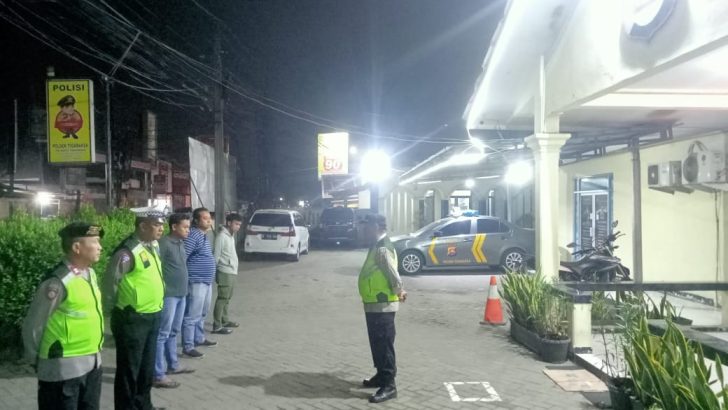 Kanit Samapta Iptu Edy Purnomo Pimpin Apel malam