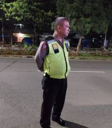 Aipda Doni Sinambela Patroli Barcode Di Alun -Alun Pemda Tigaraksa Antisipasi Kejahatan