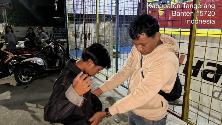 Piket Reskrim Polsek Tigaraksa Patroli mobile Di Perempatan Pinang Tigaraksa Antisipasi Kejahatan