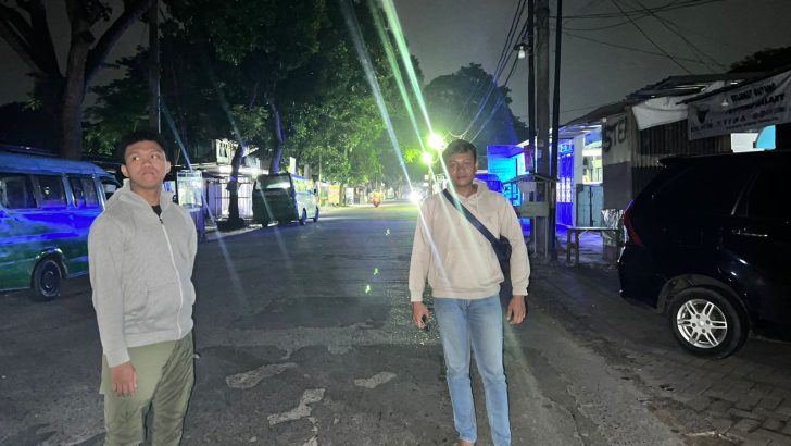 Piket Reskrim Polsek Tigaraksa Patroli mobile Di Pasar Gudang Tigaraksa Antisipasi Kejahatan