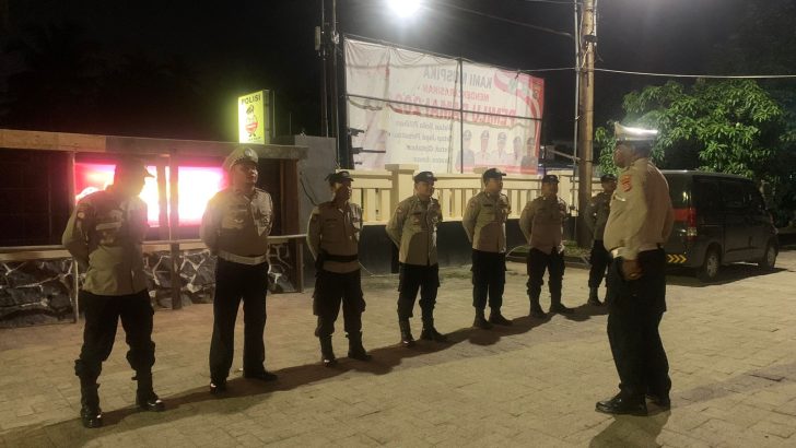 Cek Kesiapsiagaan Personil, Polsek Mauk Melaksanakan Giat Apel Malam