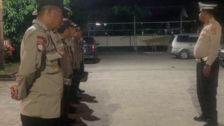 Awali Kegiatan Patroli malam Personil Polsek Mauk Polresta Tangerang Melaksanakan Giat Apel Malam