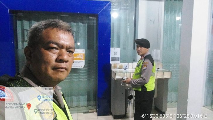 Patroli Strong Point Di Bank BRI Tigaraksa Antisipasi Kejahatan