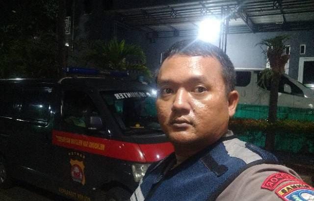 Bripka firdaus Patroli Barcode Di ponpes Tarmub Tigaraksa Antisipasi Kejahatan