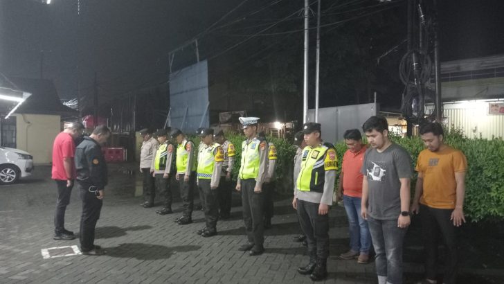 Kanit Intel Polsek Tigaraksa Polresta Tangerang iptu H Ermansyah Pimpin Apel malam