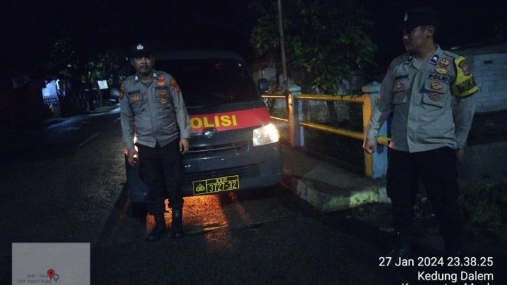 Tingkatkan Patroli Malam Minggu, Polsek Pasar Kemis Antisipasi Kriminalitas