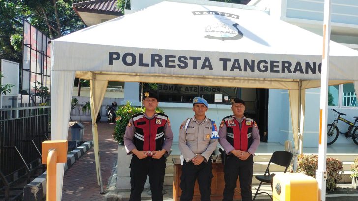 PENGECEKAN PETUGAS PENJAGAAN MAKO POLRESTA TANGERANG OLEH PIKET SIPROPAM POLRESTA TANGERANG