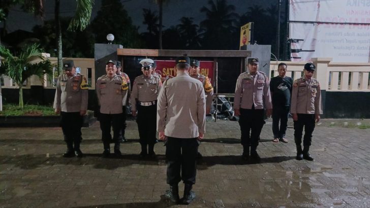 Ipda Budi Pimpin Giat Apel Malam Lanjut Patroli Mobile