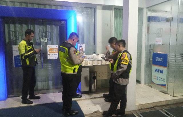 Patroli mobile Di Bank BRI Tigaraksa Antisipasi Kejahatan