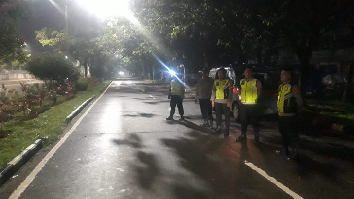 Patroli mobile Di Alun -Alun Pemda Tigaraksa Antisipasi Kejahatan