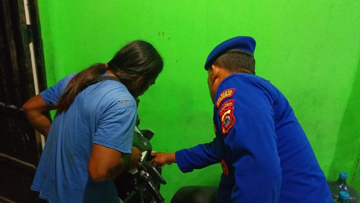 Sampaikan Himbauan Kamtibmas Satpolairud Laksanakan Patroli Barcode Malam Hari