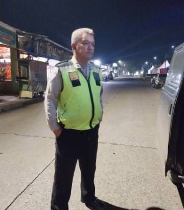Aipda Doni Sinambela Patroli Barcode Di Pasar gudang Tigaraksa Antisipasi Kejahatan