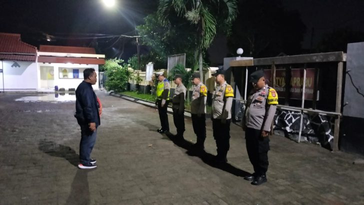 Polresta Tangerang Polda Banten Apel Malam Di Pimpin Ps Kanit Intelkam Polsek Mauk