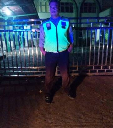 Aipda Doni Sinambela Patroli Barcode Di kantor MUI Tigaraksa Antisipasi Kejahatan