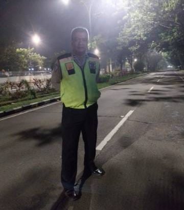 Aipda Doni Sinambela Patroli Barcode Di Alun -Alun Pemda Tigaraksa Antisipasi Kejahatan