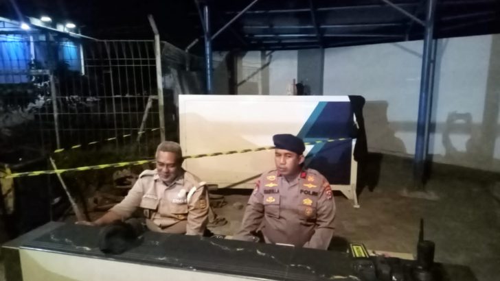 Satpolairud Laksanakan Patroli Barcode Malam Hari Untuk Jaga Objek Vital Tetap Aman