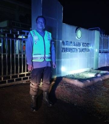 Aipda Firly Patroli Barcode Di kantor MUI Tigaraksa Antisipasi Kejahatan