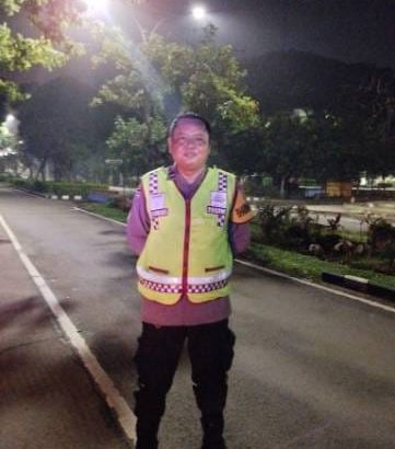 Aipda Firly Patroli Barcode Di Alun -Alun Pemda Tigaraksa Antisipasi Kejahatan