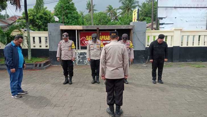 Personil Polsek Mauk Polresta Tangerang Polda Banten Giat Apel Pagi
