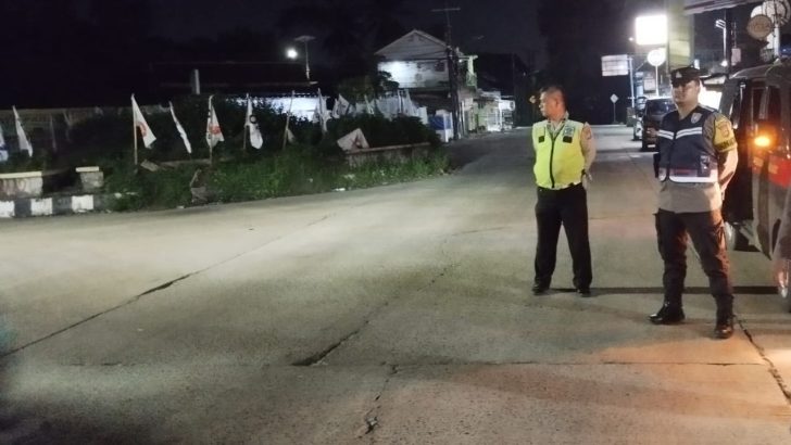 Giat strong Point Di  bundaran Kutruk Antisipasi Kejahatan