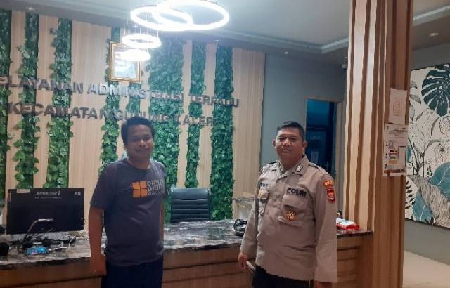 Upaya menjalin Sinergitas Polri dengan Aparatur Pemerintahan dan masyarakat, Polsek Kresek sambangi Kantor Kecamatan Gunung Kaler