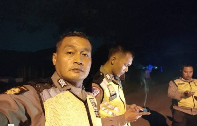Bripka Ludi Patroli Barcode Di Jalan Lingkar Selatan Tigaraksa Antisipasi Kejahatan