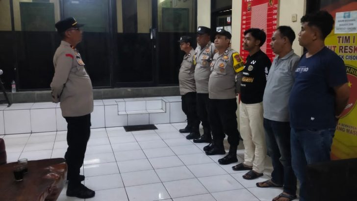 Polsek Cisoka Polresta Tangerang Giat Apel Malam