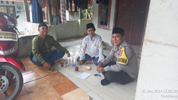 Rukun Ulama Ummaro, Bhabinkamtibmas Desa Gembong Polsek Balaraja Silaturahmi Bersama Tokoh Agama.