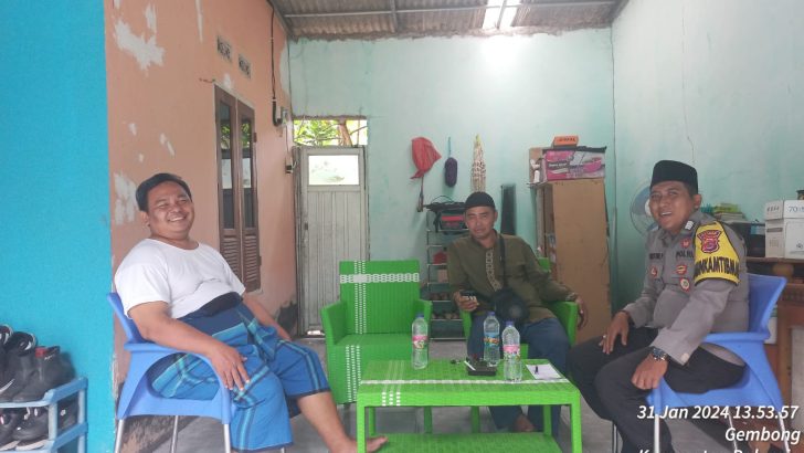 Bhabinkamtibmas Desa Gembong Polsek Balaraja Bripka Guntur Pratama, SH melaksanakan kunjungan Ke Warga Binaan