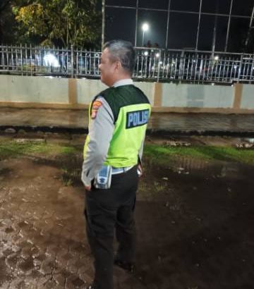 Aipda Doni Sinambela Patroli Barcode Di Alun -Alun Pemda Tigaraksa Antisipasi Kejahatan