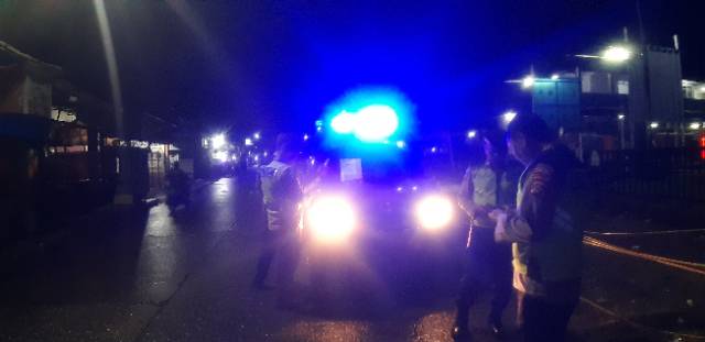 Aiptu Iwan W Patroli Barcode Di Pasar Gudang Tigaraksa Antisipasi Kejahatan