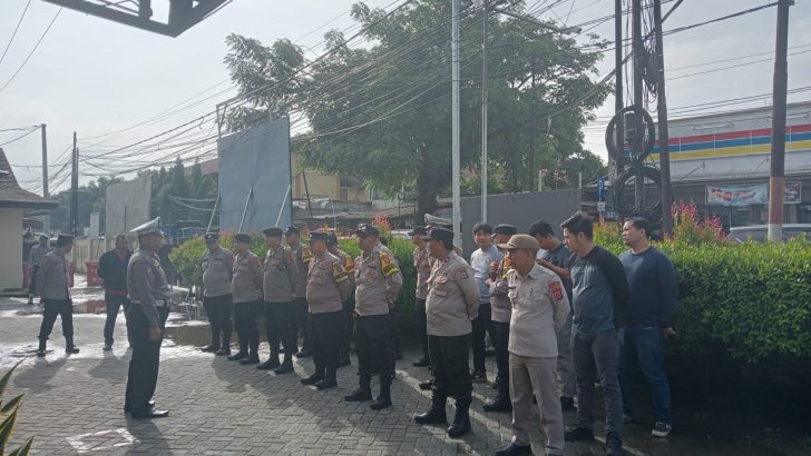 Kanit lantas Polsek Tigaraksa Iptu Hasan Apandi SH Pimpin Apel Pagi