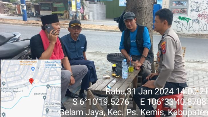 Kapospol Regency Polsek Pasar Kemis Laksanakan Patroli Dialogis