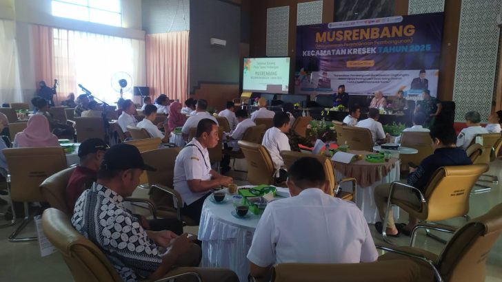 Upaya menjalin Sinergitas Tiga Pilar, Kapolsek Kresek hadiri kegiatan Musrembang di Kantor Kecamatan Kresek