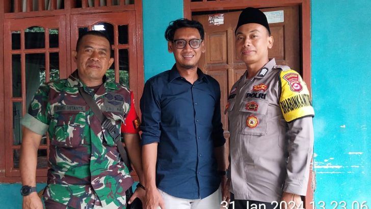 Guyub TNI-POLRI bersama-sama untuk memelihara keamanan di desanya