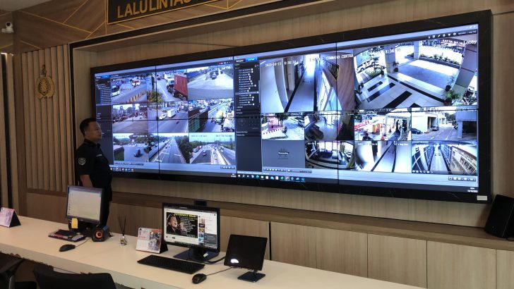 Personil Sitik Polreata Tangerang Melakukan Pengecekan Perangkat Pemantauan Cctv