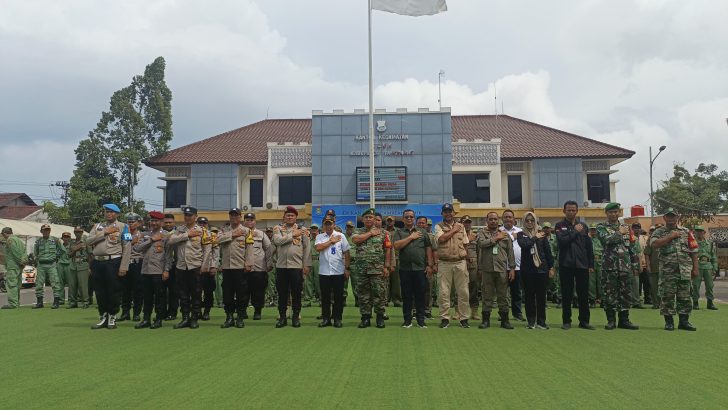Polsek Mauk Polresta Tangerang GiatPelatihan Linmas dalam Rangka Pengamanan Pemilu 2024