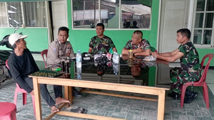 Menjaga Sinergitas TNI-Polri, Polsek Kresek kunjungi Koramil 07 Kresek