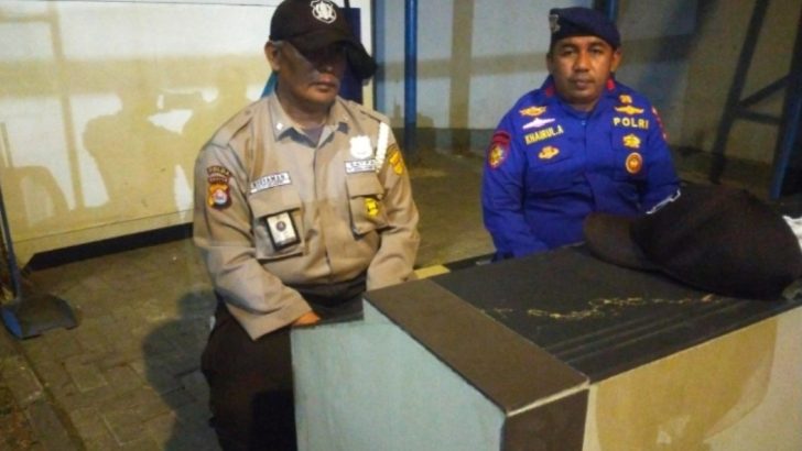 Satpolairud Laksanakan Patroli Barcode Malam Hari Untuk Jaga Objek Vital Tetap Aman