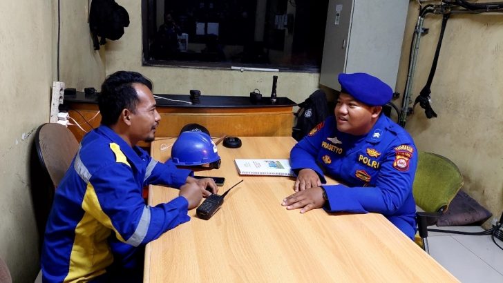 Satpolairud Laksanakan Patroli Barcode Malam Hari Untuk Jaga Objek Vital Tetap Aman