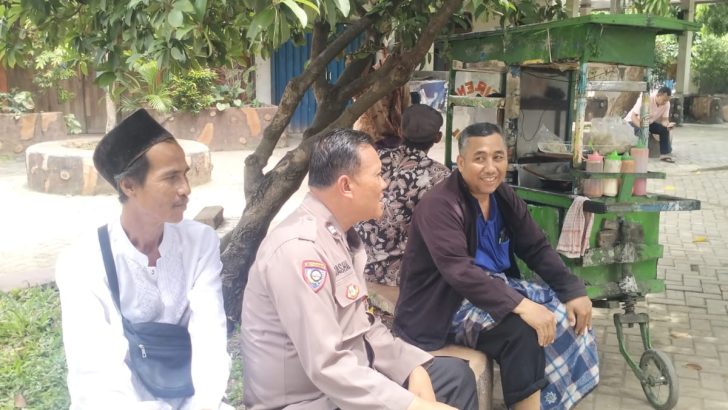 Babinkamtibmas sampaikan pesan kamtibmas Sukses pemilu 2024