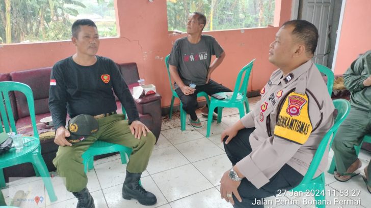 Bhabinkamtibmas Sambang Bersama Masyarakat Coolling system Jelang Pemilu Damai 2024