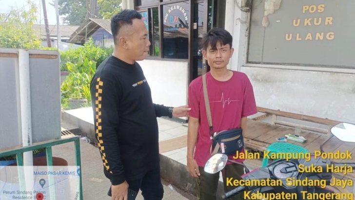 Kanit Reskrim Polsek pasar Kemis Melaksanakan kegiatan Patroli dialogis siang hari