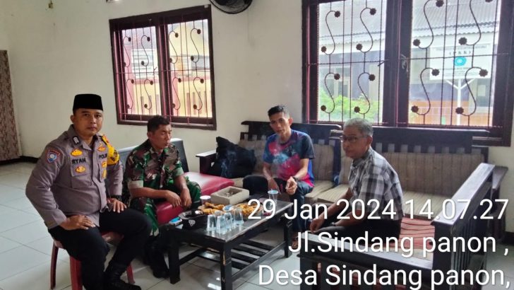 Bhabinkamtibmas Polsek Pasar Kemis Lakukan Sambamg Warga Sampaikan Pesan Kamtibmas