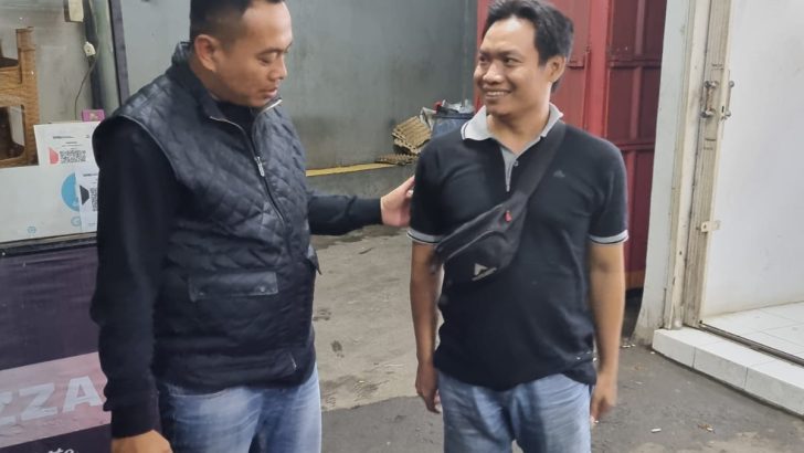 Kanit Reskrim Polsek pasar Kemis Sampaikan Pesan Kamtibmas Jelang Pemilu damai 2024.