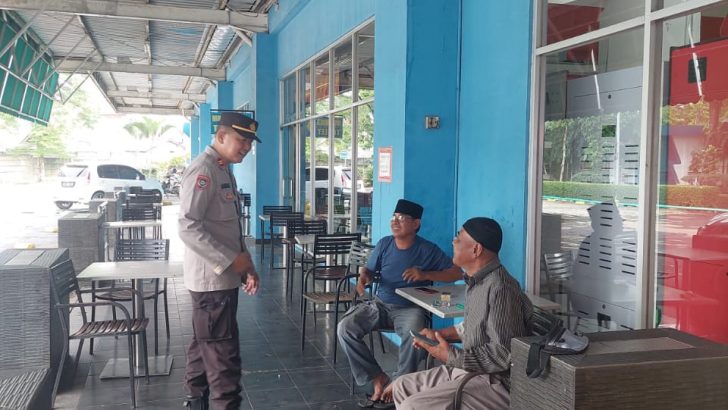 Sambangi Tokoh Masyarakat, PS. Kanit Bintibsos sampaikan pesan kamtibmas jelang pemilu 2024