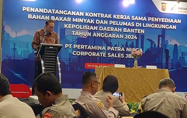 Penandatanganan Kerjasama MoU antara Polresta Tangerang dengan PT. Pertamina Patra Jasa.