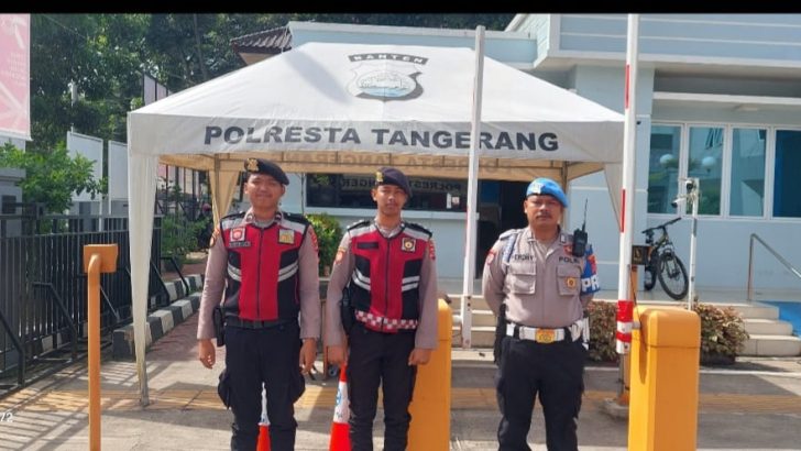 PENGECEKAN PETUGAS PENJAGAAN MAKO POLRESTA TANGERANG OLEH PIKET SIPROPAM POLRESTA TANGERANG